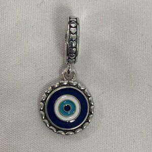Pandora Evil Eye Silver Dangle Charm, S925 Silver Jewelry
